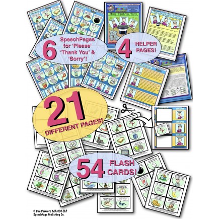Please, Thank You, & Sorry! Teaching The Social Language Magic Words! 54 ILLUSTRATED Cards!